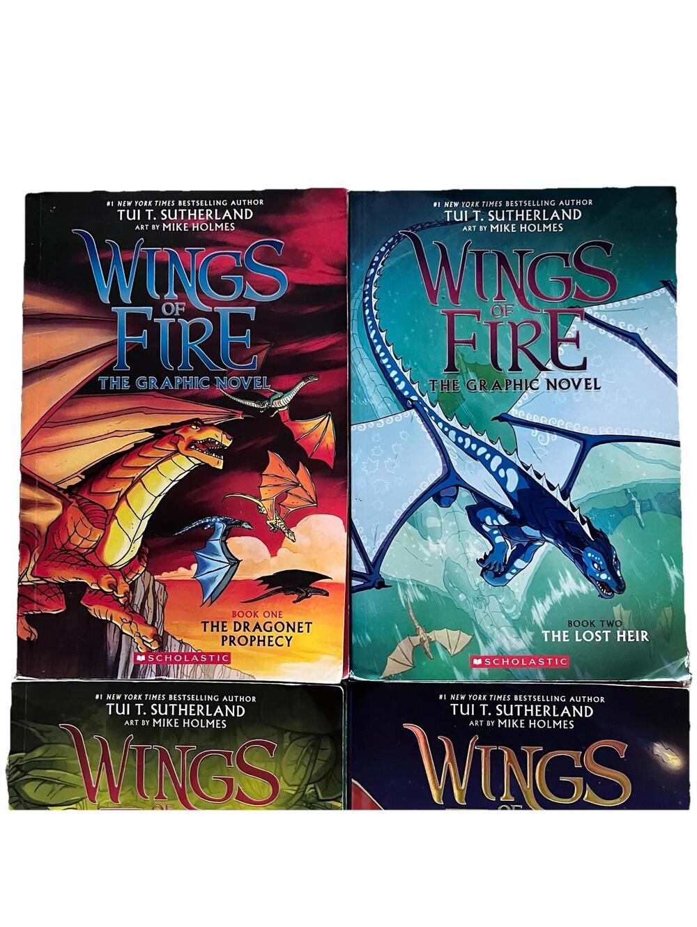 Wings of Fire Graphic Novel Lot of 5 Books Tui T. Sutherland Scholastic Dragons - Picture 2 of 7